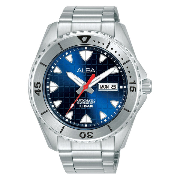 ALBA Mens Automatic Watch with Blue Patterned Dial - AL4579X1