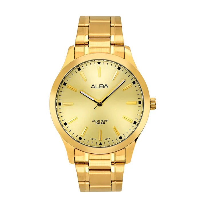 ARX018X1 Alba Gold Metallic Strap Watch