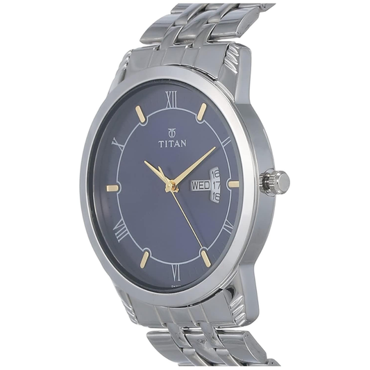 Titan Karishma Quartz Analog Midnight Blue Dial Mens Watch - 1774SM01