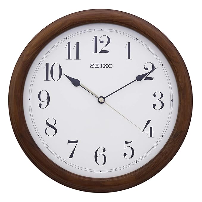 Seiko Wooden QXA153BN Case Wall