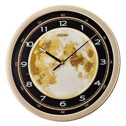 Seiko QXA831GT Gold Round Decor
