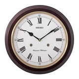 Seiko QXH202BN Wood Dual Clock