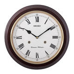 Seiko QXH202BN Wood Dual Clock