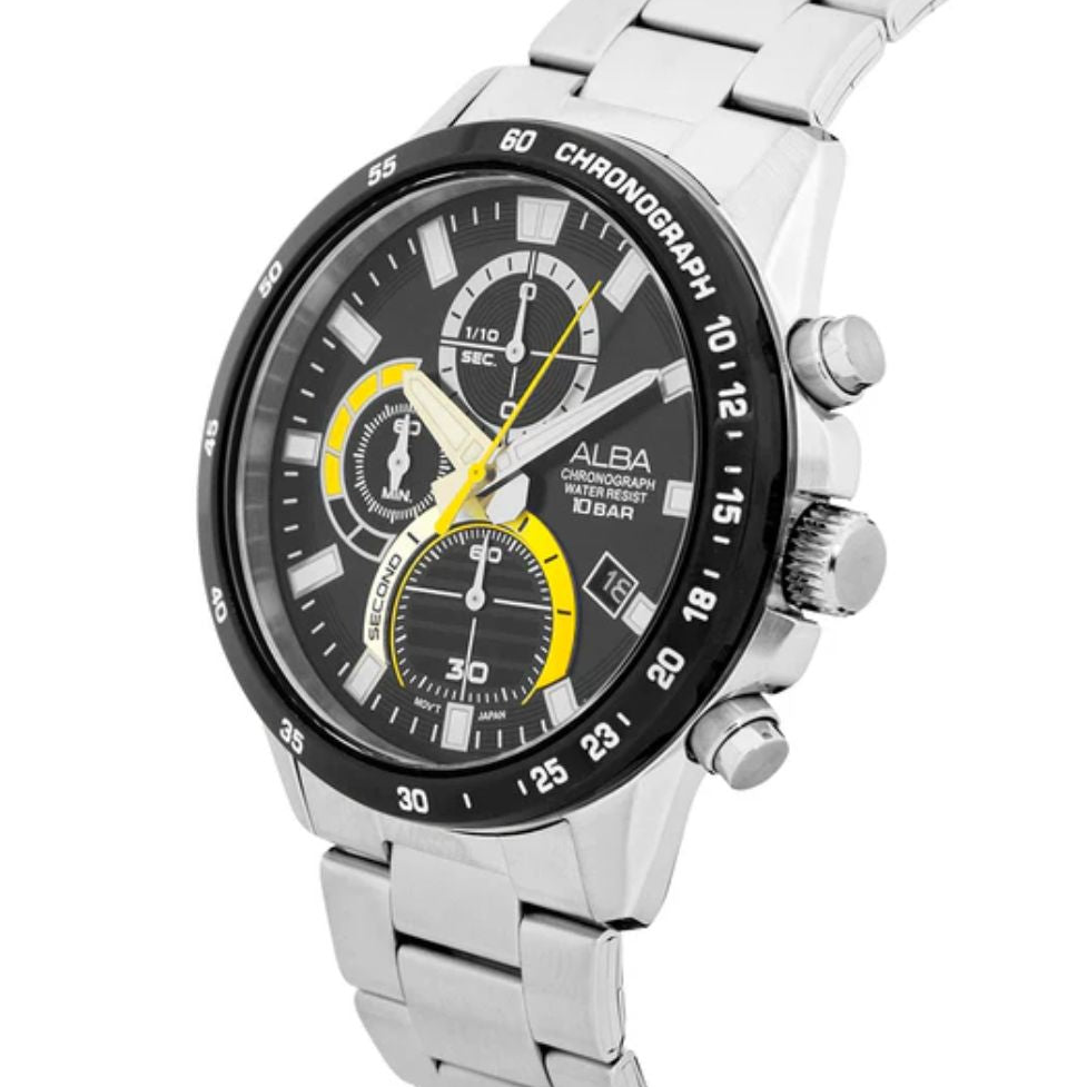 ALBA Chronograph Charcoal Black Dial Men's Watch AM3963X1