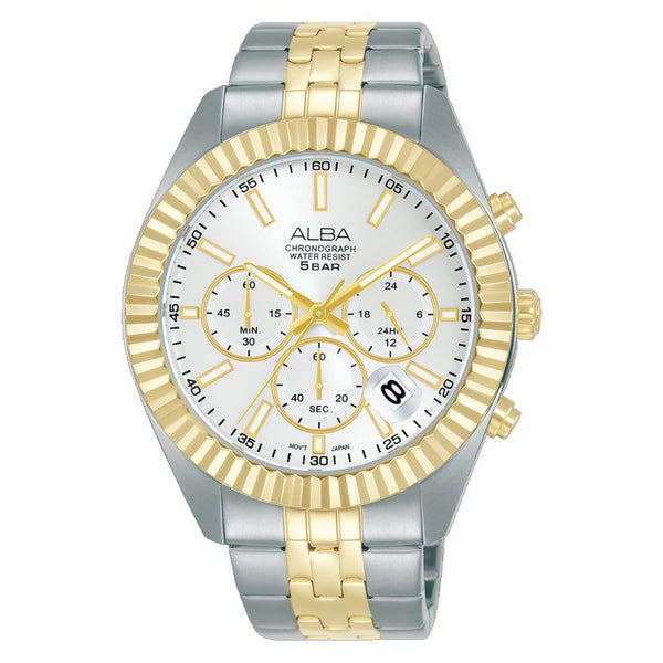 The ALBA AT3H14X1 Mens Prestige Chronograph Watch