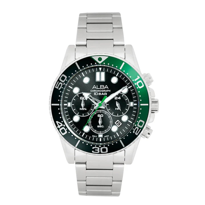 ALBA Mens Active Chronograph Watch AT3J39X1