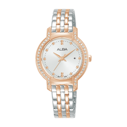 Crystal-encrusted ALBA Rose Gold Case-AH7CM0X1