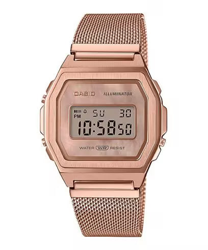 CASIO Vintage Rose Gold Men & Women Watch D196 A1000MPG-9EF