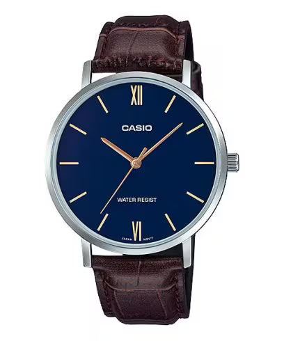 Casio Minimalistic Blue Men Watch MTP-A1616 VT01L-2B MTP-VT01L-2BDF