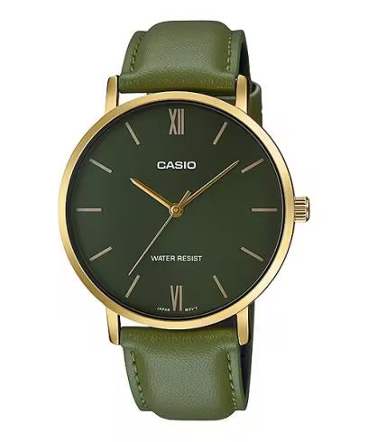 Casio Enticer Green Men Watch A1782 MTP-VT01GL-3BUDF