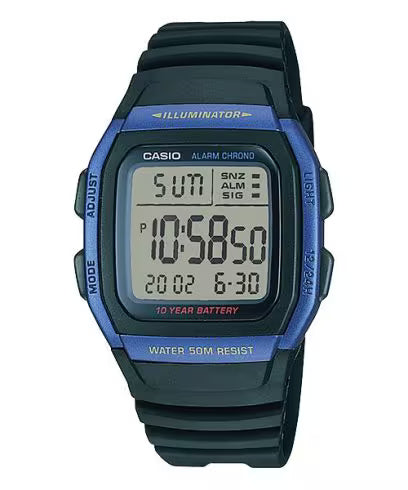 Casio Youth Series Black Men Watch D055 W-96H-2AVDF