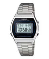 CASIO Vintage Black Silver Unisex Watch Digital Watch D129 B640WD-1AVDF