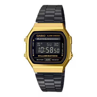 Casio Vintage Black Unisex Watch D148 A168WEGB-1BDF