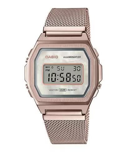 Casio Vintage Rose Gold Unisex Digital Watch D195 A1000MCG-9EF
