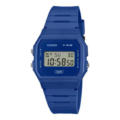 Casio Youth Blue Unisex Watch D371 F-91WB-2A1DF