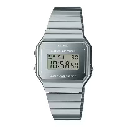Casio Vintage Silver Unisex Watch D346 A700WEV-7ADF