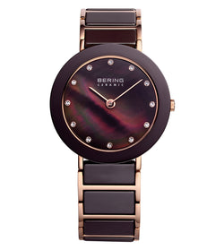 Womens Tech Brown Analogue Watch, Bering High, 11435-765