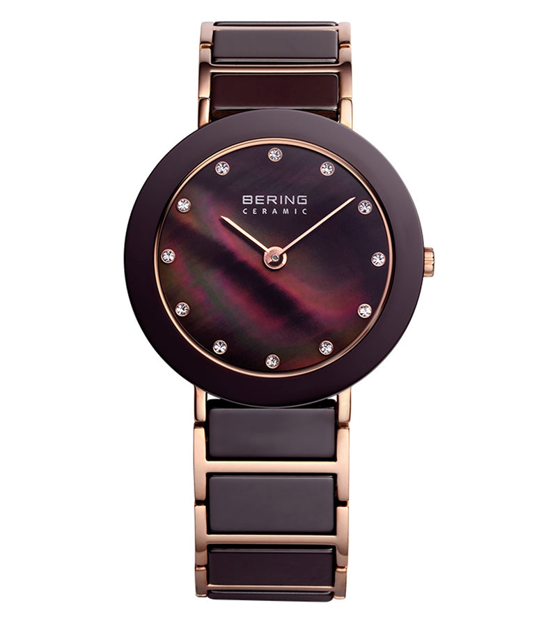 Womens Tech Brown Analogue Watch, Bering High, 11435-765