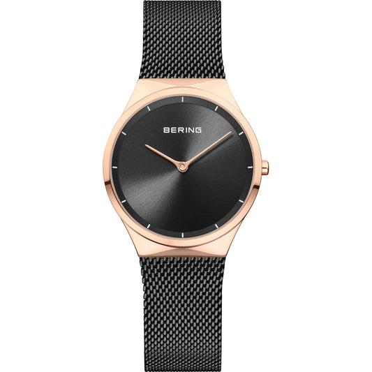 Womens Black Analogue Watch by Bering, model number 12131-162