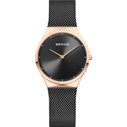 Womens Black Analogue Watch by Bering, model number 12131-162