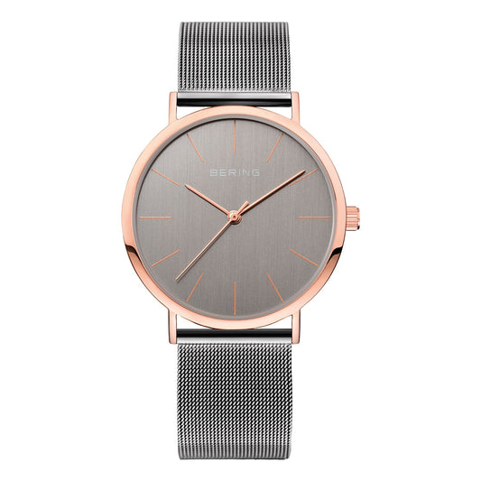 Womens Bering Grey Analogue Watch 13436-369