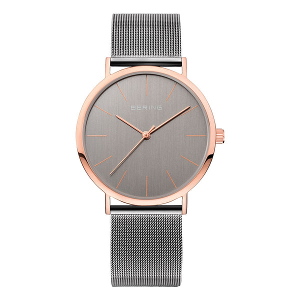 Womens Bering Grey Analogue Watch 13436-369