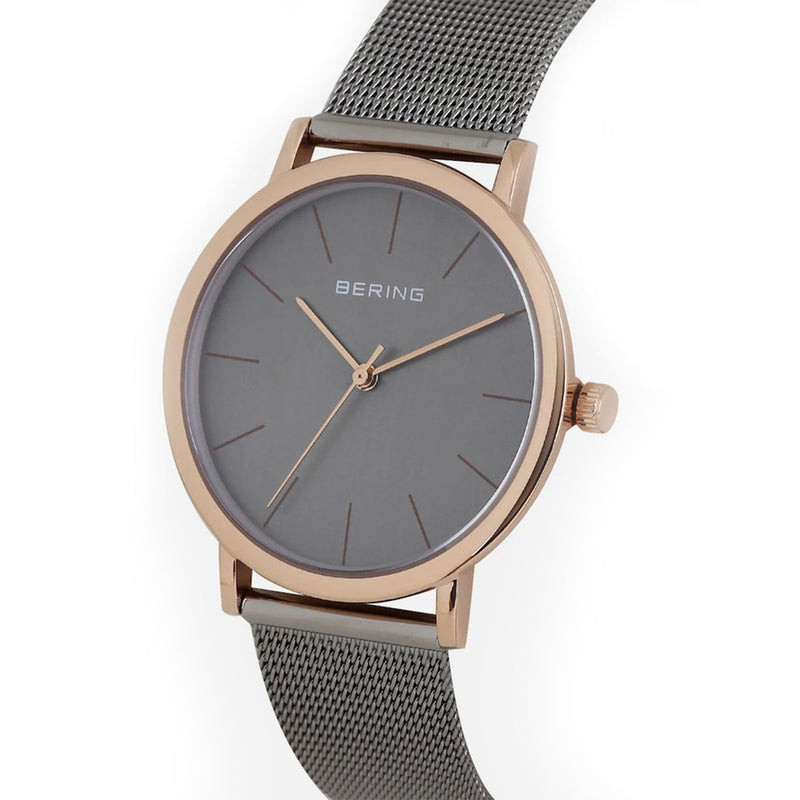 Womens Bering Grey Analogue Watch 13436-369