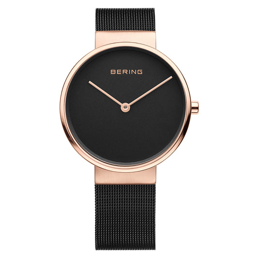 Mens Black Analogue Bering Watch 14539-166
