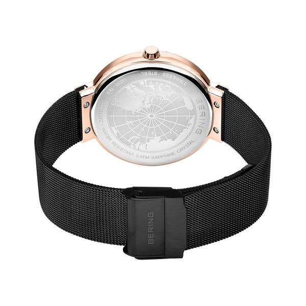 Mens Black Analogue Bering Watch 14539-166