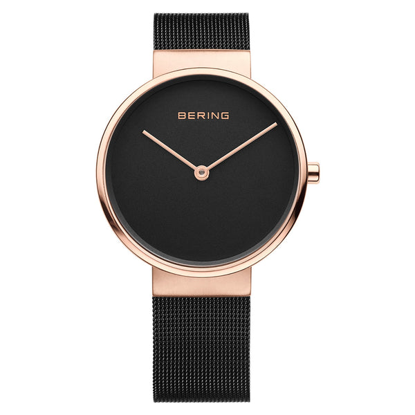Mens Black Analogue Bering Watch 14539-166
