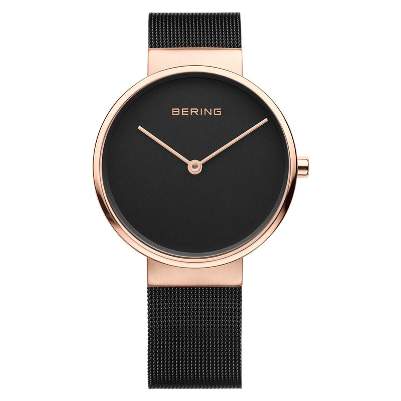 Mens Black Analogue Bering Watch 14539-166