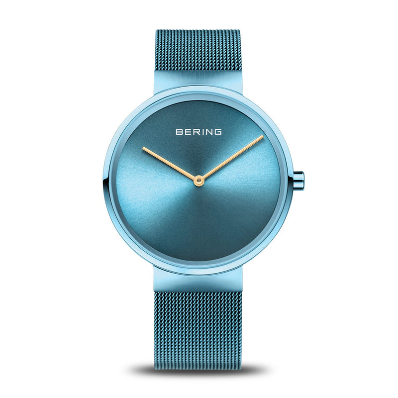 Mens Bering Blue Analogue Watch 14539-388