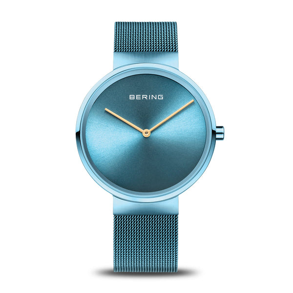 Mens Bering Blue Analogue Watch 14539-388
