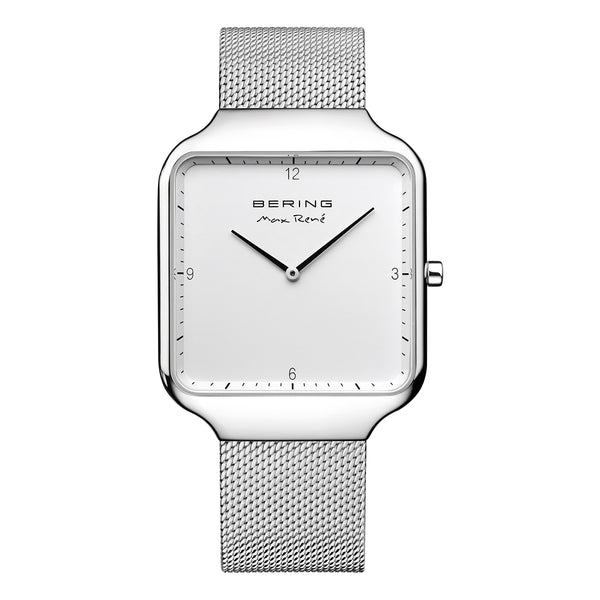 15836-004 Bering Max Rene White Analog Mens Watch