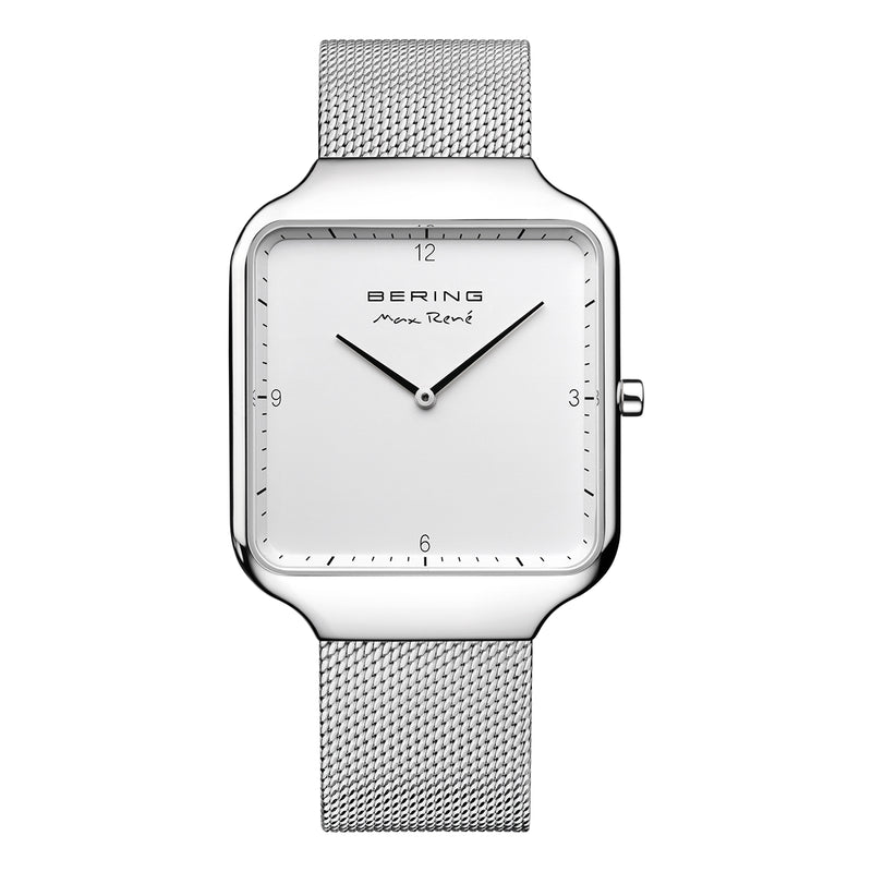 15836-004 Bering Max Rene White Analog Mens Watch