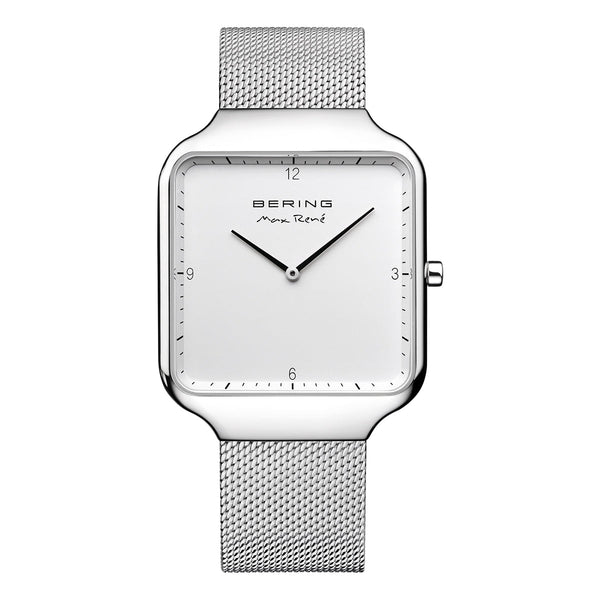 15836-004 Bering Max Rene White Analog Mens Watch