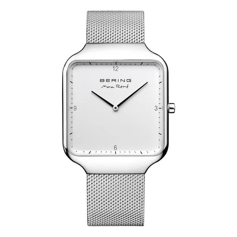 15836-004 Bering Max Rene White Analog Mens Watch