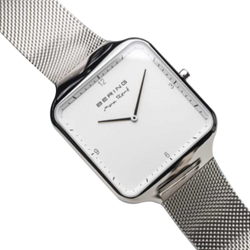 15836-004 Bering Max Rene White Analog Mens Watch