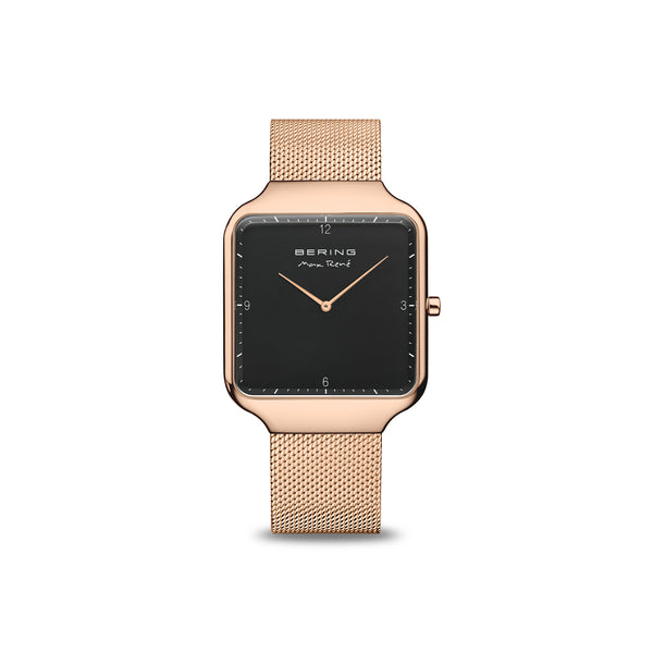 Mens Rose Gold Analog Bering Max Rene Watch (15836-362)