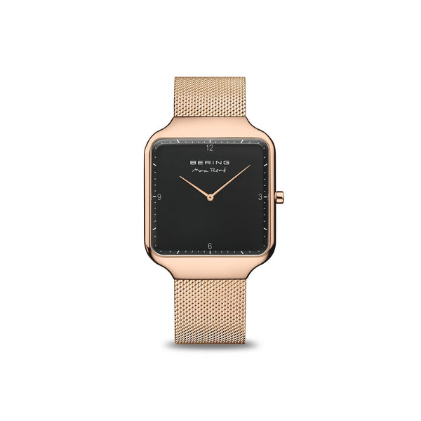 Mens Rose Gold Analog Bering Max Rene Watch (15836-362)