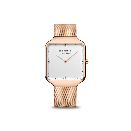 Mens Rose Gold Analog Bering Max Rene Watch (15836-364)
