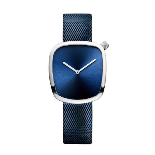 Womens Pebble Blue Analog Watch by Bering, model number 18034-307
