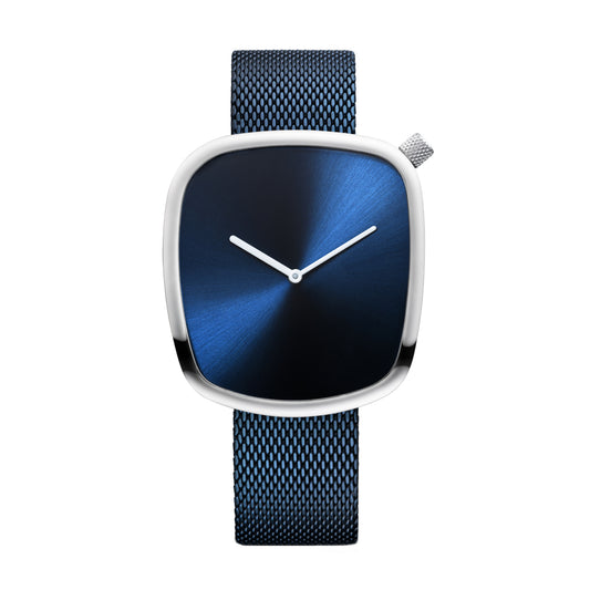 18040-307 Bering Pebble Blue Analog Mens Watch