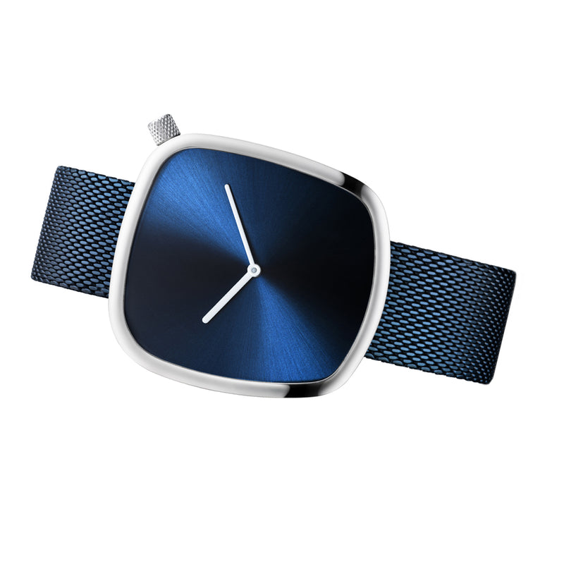 18040-307 Bering Pebble Blue Analog Mens Watch