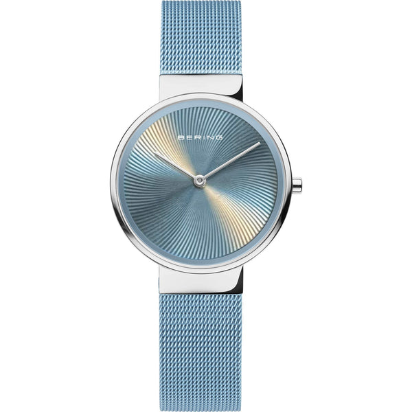 Womens Bering Blue Analogue Watch, 19031-308