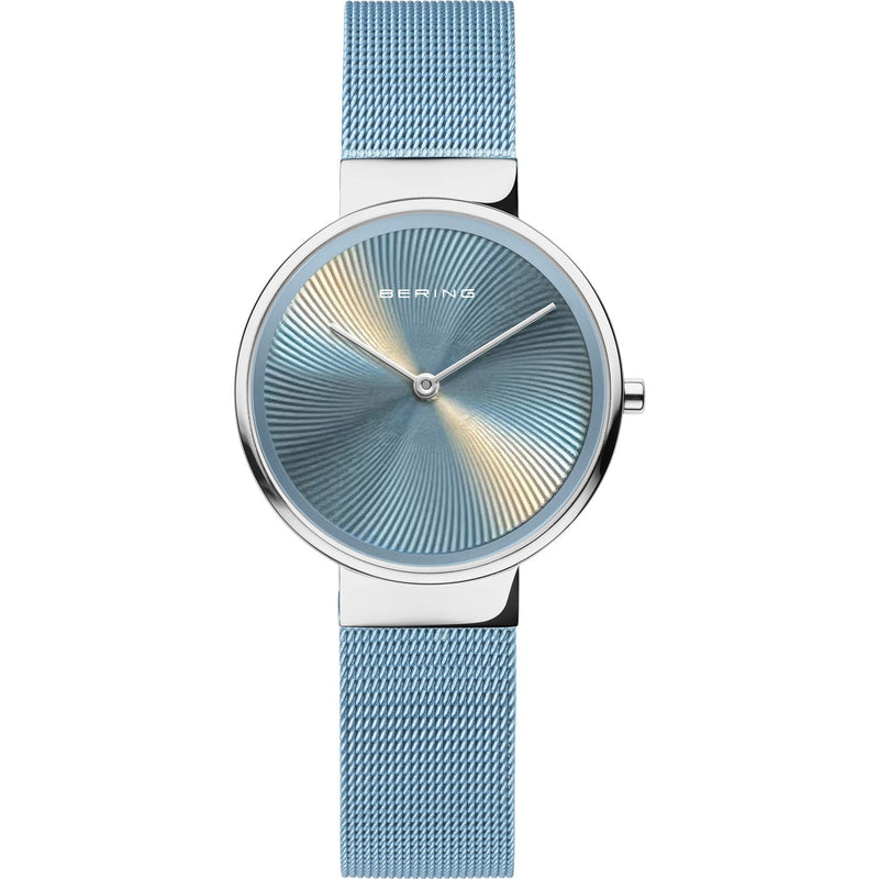 Womens Bering Blue Analogue Watch, 19031-308