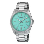 Casio Enticer Turquoise Blue Men Watch A2371 MTP-1302D-2A2VCF
