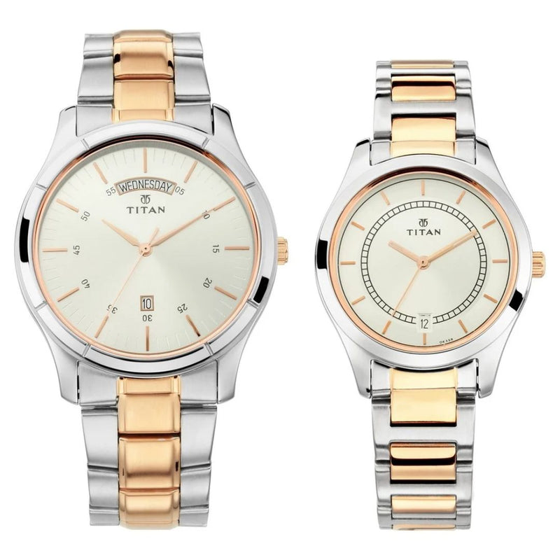 Couples NS17672596KM01P Titan Watch