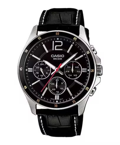 Casio Enticer Black Men Watch A834 MTP-1374L-1AVDF