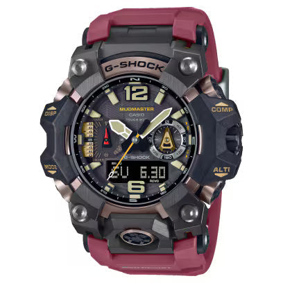 Casio G-Shock Black Dial  IP Red Men Watch G1474 GWG-B1000-1A4DR